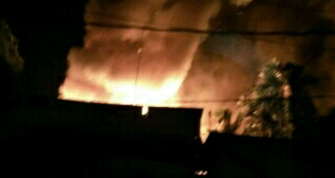 Kebakaran di Sabak Timur malam ini (12/9)